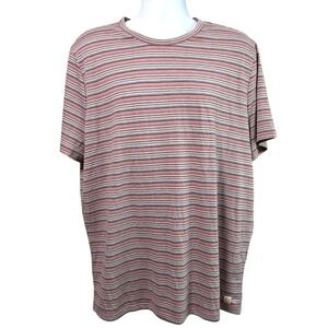 Marine‎ Layer Mens Signature Jacquard Crew Tee Multi Stripe Size XL
